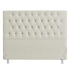 Cabeceira Casal Queen Cama Box 160cm Cristal C16 Boucle Bege
