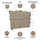 Cabeceira Casal Queen Cama Box 160cm Oregon Z04 Boucle Capucc