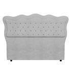 Cabeceira Casal Queen Cama Box 160cm Oregon Z04 Boucle Cinza