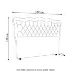 Cabeceira Casal Queen Cama Box 160cm Oregon Z04 Linho Cinza -