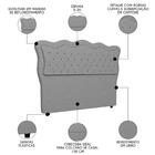 Cabeceira Casal Queen Cama Box 160cm Oregon Z04 Linho Cinza -