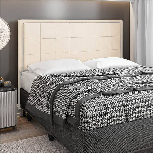 Cabeceira Casal Queen Cama Box 160cm Para Quarto Onix Suede M