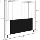 Cabeceira Casal Queen Cama Box 160cm Para Quarto Opala Suede