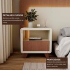 Cabeceira Casal Queen Com 2 Mesas De Cabeceira Led 3000k E To