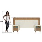 Cabeceira Casal Queen Com 2 Mesas De Cabeceira Led 3000k E To