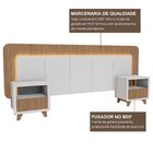 Cabeceira Casal Queen Com 2 Mesas De Cabeceira Led 3000k E To