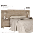 Cabeceira Casal/queen Com Led E Criados Royale Robel - Cedro