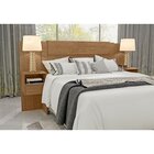 Cabeceira Casal/queen Com Mesa Ajustável Oslo Espresso Móveis