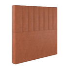 Cabeceira Casal Queen Dubai Em Veludo Com Sapata Cor Terracot