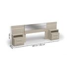 Cabeceira Casal/queen Espelho E 2 Mesa De Cabeceiras Kappesb