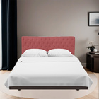 Cabeceira Casal Queen Estofada Para Cama Box Glass Veludo Rose