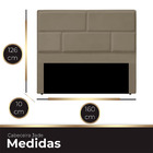 Cabeceira Casal Queen Estofada Para Cama Box Jade Veludo Capu