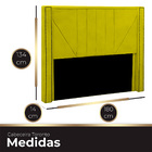 Cabeceira Casal Queen Estofada Para Cama Box Toronto Veludo A