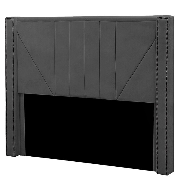 Cabeceira Casal Queen Estofada Para Cama Box Toronto Veludo C