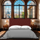 Cabeceira Casal Queen Estofada Para Cama Box Verona Veludo Ma