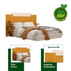 Cabeceira Casal/queen Extensível Com Mesas De Apoio 100% Mdf