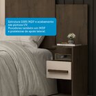 Cabeceira Casal/queen Extensível Com Mesas De Apoio 2 Gavetas