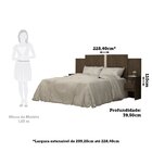 Cabeceira Casal/queen Extensível Com Mesas De Apoio 2 Gavetas