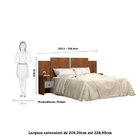 Cabeceira Casal/queen Extensível Com Mesas De Apoio Carla Acp