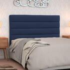 Cabeceira Casal Queen Greta 160cm Suede Azul Marinho