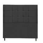 Cabeceira Casal Queen Jbe Moveis Barcelona 164cm Preta Para C