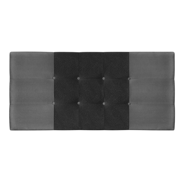 Cabeceira Casal Queen Jbe Moveis Nina 164cm Cinza/preto Para