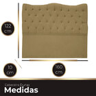 Cabeceira Casal Queen Para Cama Box Estofada Dunas Veludo Beg