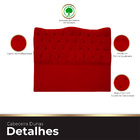 Cabeceira Casal Queen Para Cama Box Estofada Dunas Veludo Ver