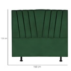 Cabeceira Casal Queen Size Cama Estofada 160 Cm Emma Suede Ve
