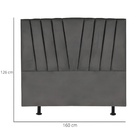 Cabeceira Casal Queen Size Cama Estofada 160 Cm Lile Suede Ci