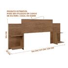 Cabeceira Casal, Queen Size E Solteiro Com Nichos Laterais Ca