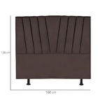 Cabeceira Casal Queen Size Estofada Cama 160 Cm Antonella Vel
