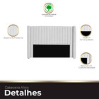 Cabeceira Casal Queen Size Estofada Para Cama Box Alicia Velu