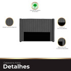 Cabeceira Casal Queen Size Estofada Para Cama Box Alicia Velu