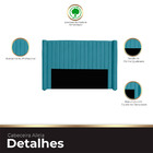 Cabeceira Casal Queen Size Estofada Para Cama Box Alicia Velu
