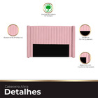 Cabeceira Casal Queen Size Estofada Para Cama Box Alicia Velu