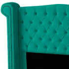 Cabeceira Casal Queen Size Estofada Para Cama Box Ayla Veludo