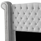 Cabeceira Casal Queen Size Estofada Para Cama Box Ayla Veludo