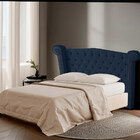 Cabeceira Casal Queen Size Estofada Para Cama Box Ayla Veludo