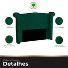 Cabeceira Casal Queen Size Estofada Para Cama Box Ayla Veludo