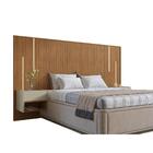 Cabeceira Casal Queen Size Verona Com Leds Cedro Linho