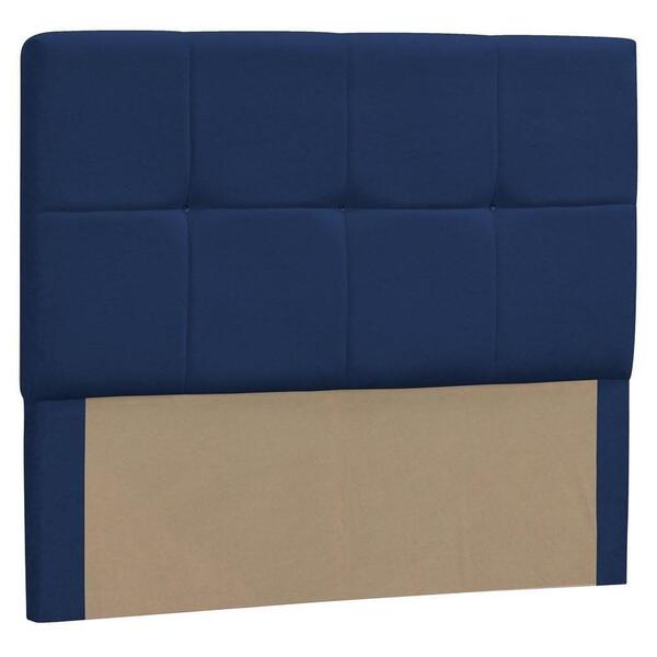 Cabeceira Casal Queen Vênus 160cm Suede Azul Marinho - D'mone