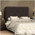 Cabeceira Casal Queen Vênus 160cm Suede Marrom - D'monegatto