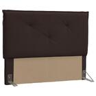 Cabeceira Casal Queen Vic 160cm Suede Marrom - D'monegatto