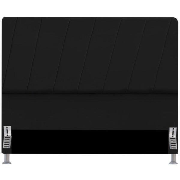 Cabeceira Casal Quenn Para Cama Box 160cm Iza Com D28 Preto