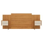 Cabeceira Casal Recife Extensível Com 2 Mesas De Cabeceira -