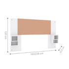 Cabeceira Casal Regulável Flex Fiona Branco Camarim