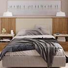 Cabeceira Casal Regulável Ripada Albione Buriti Off White