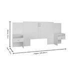 Cabeceira Casal Regulavel Setiba Com Mesas Laterais Rimo Bran