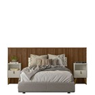 Cabeceira Casal Ripada 133x241com Frame Alexa  Edecasamoveis